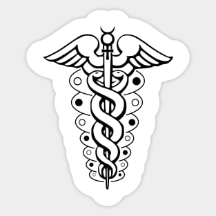 Staff of Hermes - Caduceus Sticker